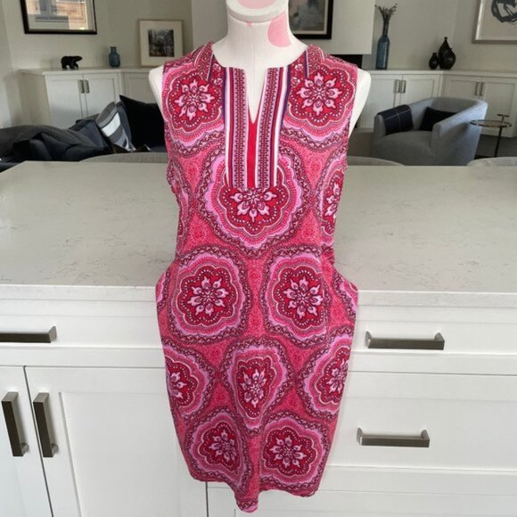 Coolibar Sun Protection You Wear Oceanside Tank Dress UPF  50 Red   Pink Sz S - Picture 1 of 8